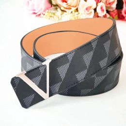 New Mens brown flower woman Width 3.8cm reversible belt With box Luxurys designer for man Gift fashions belts Genuine Leather black Gold silver buckle Casual Belt