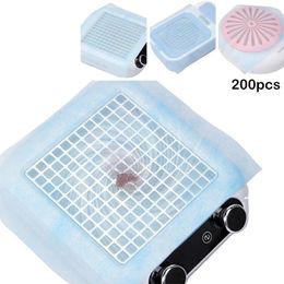 Nail Dryers 200pcs Art Dust Collector Filter Paper Manicure Machine Accessories Dustproof Replace Vacuum Cleaner