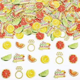 Party Decoration Citrus Confetti Bridal Shower She Found Her Main Squeeze Eucalyptus Scatter Tropical Bachelorette Wedding