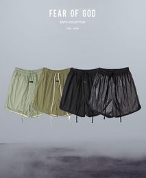 Volleyball Shorts Stretch Jogging knickers Leather Drawstring Two-layer Mesh Breathable Sweatpants Nylon Training Casual Short Pants6712015