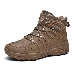 Fitness Shoes Special Field Desert Tactical Army Boots Men's Military Man Work Non-slip Safty Lace Up Combat Ankle