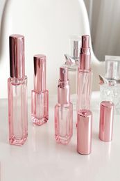 4ml 9ml 20ml 30ml Rose Gold Mini Spray Perfume Bottle Travel Refillable Cosmetic Container of Disinfection Pure Dew Atomizer Alumi9466810