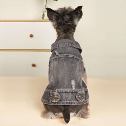 1pc Stylish Comfortable Pet Denim Vest Your Pup - Perfect for Outdoor Adventures and Everyday Wear