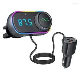 Pieces Car Bluetooth Adapter Radio Hand-Free Call PD30W 3.0 Fast Charge Noise Cancellation