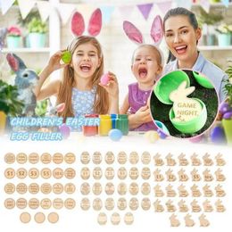 Party Decoration Easter Reward Tokens 27 Pcs Wood Prizes Stuffers Family Night