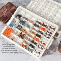 Stitch 78/50 Grid Diamond Painting Mosaic Tool Accessories Plaid Jewelry Drill Container for Diamond Embroidery Transparent Storage Box