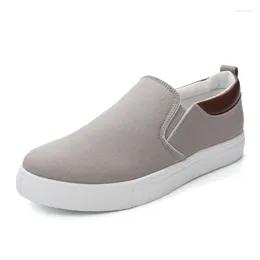 Casual Shoes Men's Canvas Fashion Causal Men Vulcanised Sneakers Slip On Plimsoll Male Trainers Trend Summer Outdoor Loafers Shoe