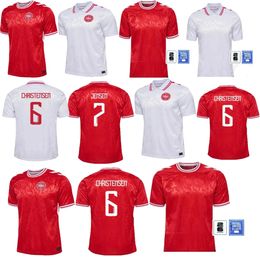 2024 25 Denmark hot sale soccer jerseys ERIKSEN HOME RED AWAY WHITE 24 25 HOJBJERG CHRISTENSEN SKOV OLSEN BRAITHWAITE DOLBERG top quality football Shirts jersey