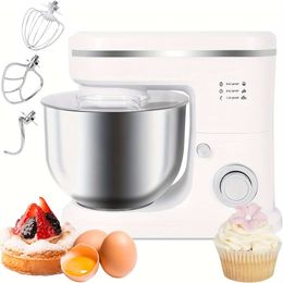 3-in-1 Cake with Dough Hook, Paddle, Egg Cage - Kitchen Blender and Food Processor