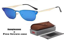 Top quality sunglasses men women Brand Designer Alloy frame Mirror uv400 lens Oculos De Sol with Retail cases and bo5671716