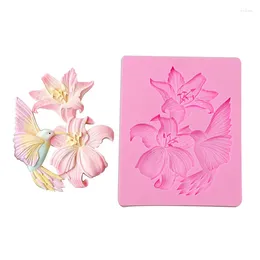 Baking Moulds Hummingbird Cooking Tools Of Cake Decorating Silicone Mold Fondant Kitchen Accessories Sugar Candy Chocolate Mug