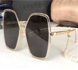 New designer ladies sunglasses 4262 square simple frame with chain glasses popular style top quality UV UV400 outdoor whole ey2346001