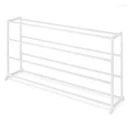 Kitchen Storage Whitmor 4-Tier 20 Pair Floor Shoe Rack - White Resin