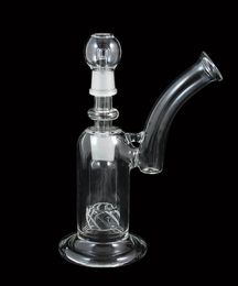 Two functions bubbler bong hand blown glass bubbler perc water percolator smoking Colour pipe free shipping