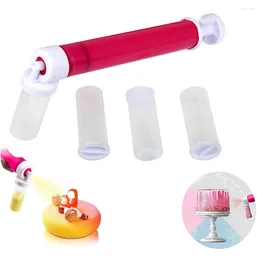 Baking Moulds 4PCS/set Cake Colouring Air Brush Gun DIY Spray Decorating Spraying Dessert Kitchen Pastry Tools