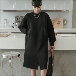 Women's Hoodies Long Dress For Women Dresses Outerwear Retro Y2k Harajuku Overcoats Casual Clothes Loose Sleeve Lady Jackets Blazer
