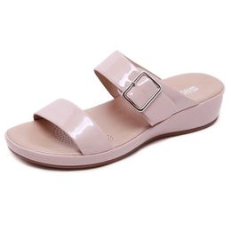 Slippers Slippers Soes for Women 36-42 Summer Buckle Comfortable Classic Flat Flip Flops Slip on Casual Fasion Beac Slipper H2403263S7F