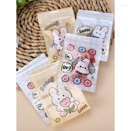 Storage Bags 50 Pcs Mini Small Cartoon Self Sealing Bag Candy Chocolate Hair Clip Jewellery Gift With Hand Sharing Sealed