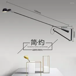 Wall Lamp Designer Creative Long Arm Dining Room Bedside Personality Minimalist Lamps Nordic Post-modern Pole CX27BD