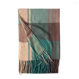 Scarves Woman's Large Winter Scarf With Comfortable Faux Classic Fringed Design For Christmas Thanksgiving Day Gifts