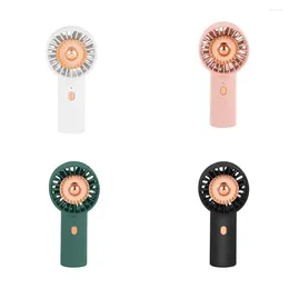 Decorative Figurines Ventilador Portable Usb Rechargeable Innovative 500mah Night Light Cooling Fans Fan Handheld Three Speed Adjust Blower