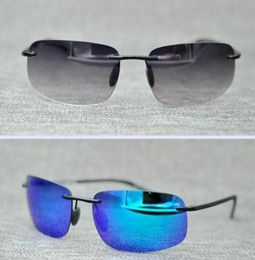 Fashion Mau1 J1m Sports Sunglasses J724 Driving Car Polarised Rimless Lenses Outdoor Super Light Glasses Buffalo Horn With Case8687894