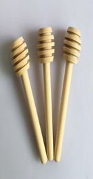 Honey Stir Bar Mixing Handle Jar Spoon Practical Wood Dipper Honey Long Stick Honey Kitchen Tools Mini Wooden Stick8064167