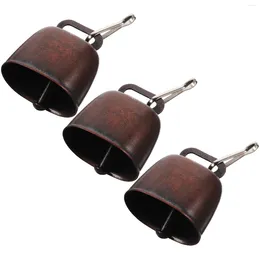 Party Supplies 3 Sets The Bell Pet Anti-lost Hanging Neck Loud Travel Accessories Outdoor Cow Bells For Pets Dog