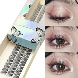 False Eyelashes 3D Fluffy Single Cluster Lashes Premade Volume Fans Individual Eyelash Segmented Natural Fake Extension