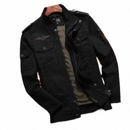 men Casual Cargo jackets men Bomber Jacket Windbreaker Jacket Coat Men Spring Autumn New Hot Outwear Slim Military Jacket Mens d4hA#