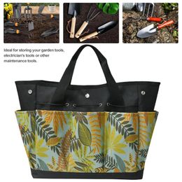 Storage Bags Garden Tool Kit Holder Oxford Fabric W/ Multi Pocket&Handle Hand Tote Organiser Large Capacity Floral Gardening Gift