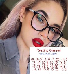 Prescription Glasses Minus 1 2 3 Anti Blue Light For Women Trends Office Cat Eye Computer Myopia Eyeglasses Sunglasses4323986