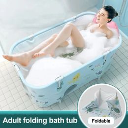 Bathtubs Bathtub Portable Folding Set Full Size Foldable Soaking Bathing Tub Adult Bathtub Bath Barrel Plastic Tub Can be used for 200KG