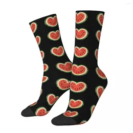 Men's Socks Winter Warm Casual Women's Palestinian Watermelon Palestine Breathable Crew