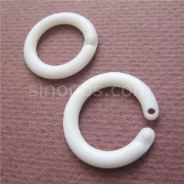 Rails Plastic Split Ring Openable Circle 15mm, round book ring, DIY cards book binding key collection chain, binder clip poster hanger