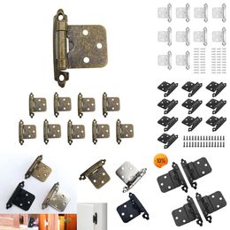 2024 Other Home Appliances 10Pcs Self Closing Overlay Hinges Flush Cabinet Hinge Heavy Duty Cupboard Door Spring Self Closing Hinges Furniture Hardware