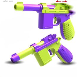 Gun Toys Adult stress relief toy mini finger gun toy plastic finger stress relief toy suitable for childrens Christmas gifts240327