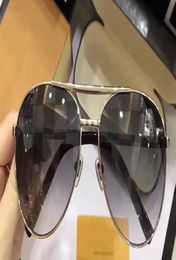 Cool Men Vintage SILVER GREY ATTITUDE PILOTE SUNGLASSES Pilot STYLE Fashion Designer brand sunglasses new with box6816720