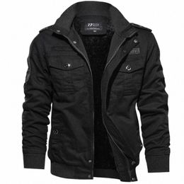 winter Jacket High Quality Men's Multi Pocket Jacket Men's Winter Coat Thick Thermal Jacket Black Casual and Coat 6XL Jackets X1hu#