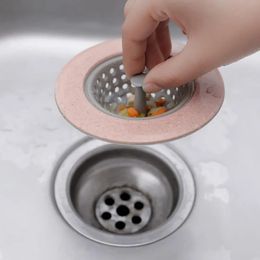 2024 Silicone Bathroom Sink Drains Bathtub Plugs Strainers Sewer Hair Philtre Bath Drain Stopper Sink Floor Drain Kitchen Accessories Sure,