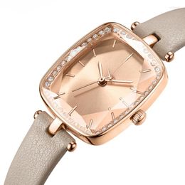 Wristwatches Watch For Women With A Sense Of Luxury And Minimalist Temperament. 2024 Rectangular Waterproof Quartz