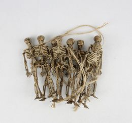 8pcs Interesting Skeleton Christmas Prop Plastic Lifelike Human Bones Skull Figurine for Horror Halloween Party Decoration Y2010067354825