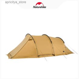 Tents and Shelters Naturehike 2023 New Cloud Vessle Light Tunnel Tent One Room One Hall Tunnel Tent Outdoor Rain and Sun Protection Camping Tent24327
