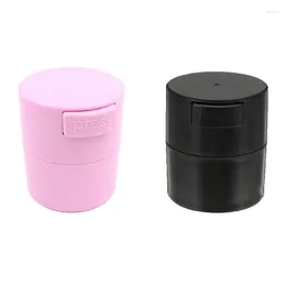 False Eyelashes 2PCS Eyelash Glue Storage Tank Extension Adhesive Stand Jar Activated Sealed Box Pink & Black