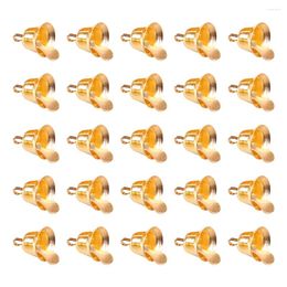 Party Supplies 80 Pcs Gold Decor DIY Bell Pendant Hanging Mini Decorate Wind Chime Accessories Christmas Tree