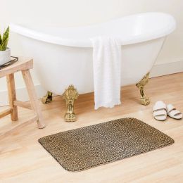 Mats Leopard print Bath Mat Bathroom Foot Mat NonSlip Bathroom Mat Hallway Carpet