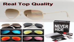 Brand design 5862mm Pilot sunglasses for men women High quality glass lens eyewear sun glasses with original box accessories ev1496748