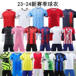 Men's Summer Sports Set Comfortable and Breathable Customizable 4 Football Shirt