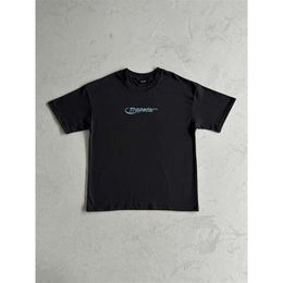 New Hyperdrive Tee Embroidered Small Label Short Sleeved T-shirt Made of Pure Cotton Casual Street Dance American Uk