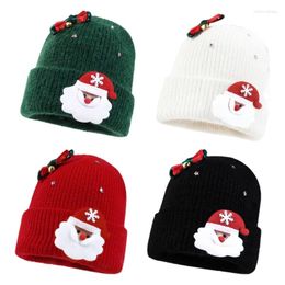 Berets Christmas Beanie Hat Santa Slouchy Festive Warm Accessories High School Teens